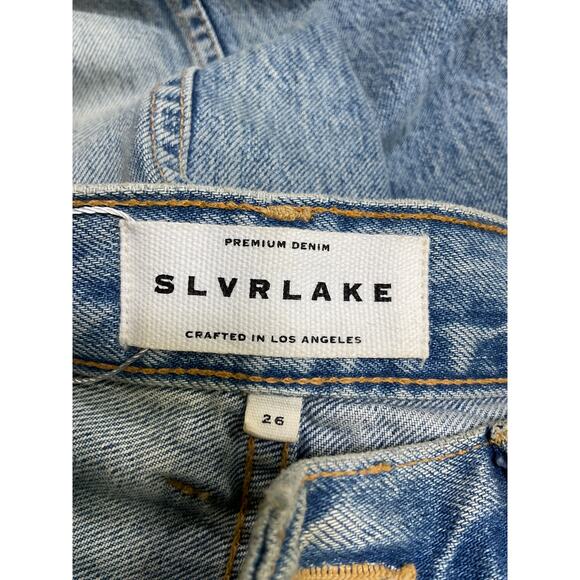 Slvrlake 'Hero' Blue Cotton Slim Straight Denim Jean Size 26 - Picture 4 of 5